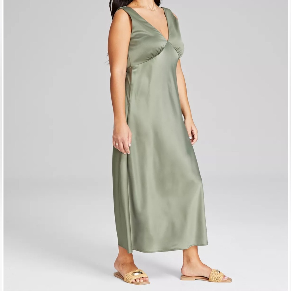 Beautiful green, slip dress